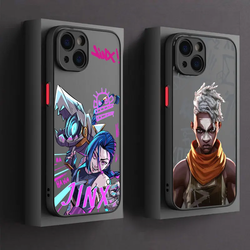 

Anime Game J-Jinxs E-Ekko Phone Case For iPhone 17 16 15 Pro Max Case 14 13 12 11 Pro Max 16e 17e Air Mini XS X R 7 8 Plus Cover