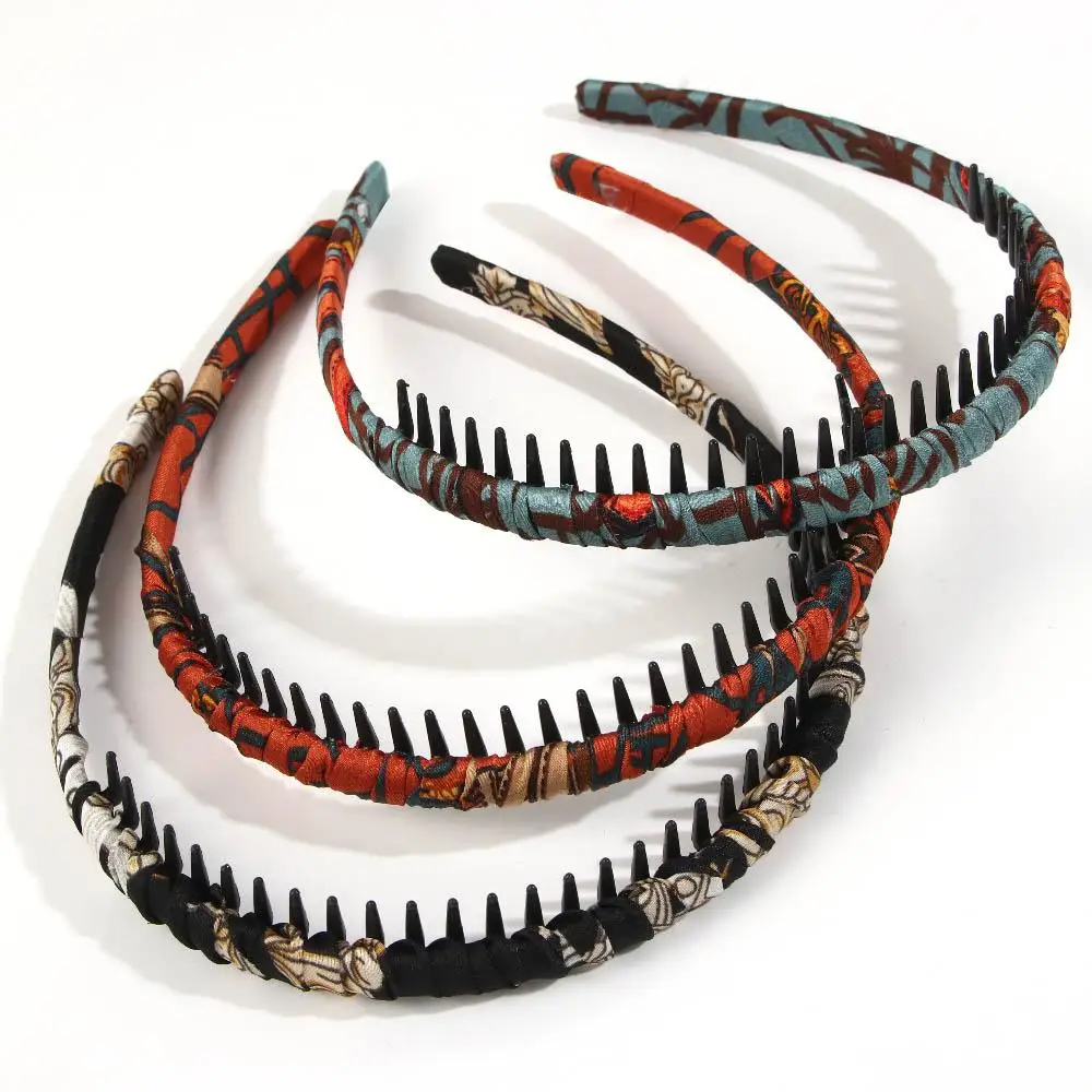 أنيقة حلوة غير قابلة للانزلاق للفتيات أغطية الرأس غسل الوجه مسننة عقال النساء الشعر هوب البلاستيك الكورية نمط العصابات الشعر