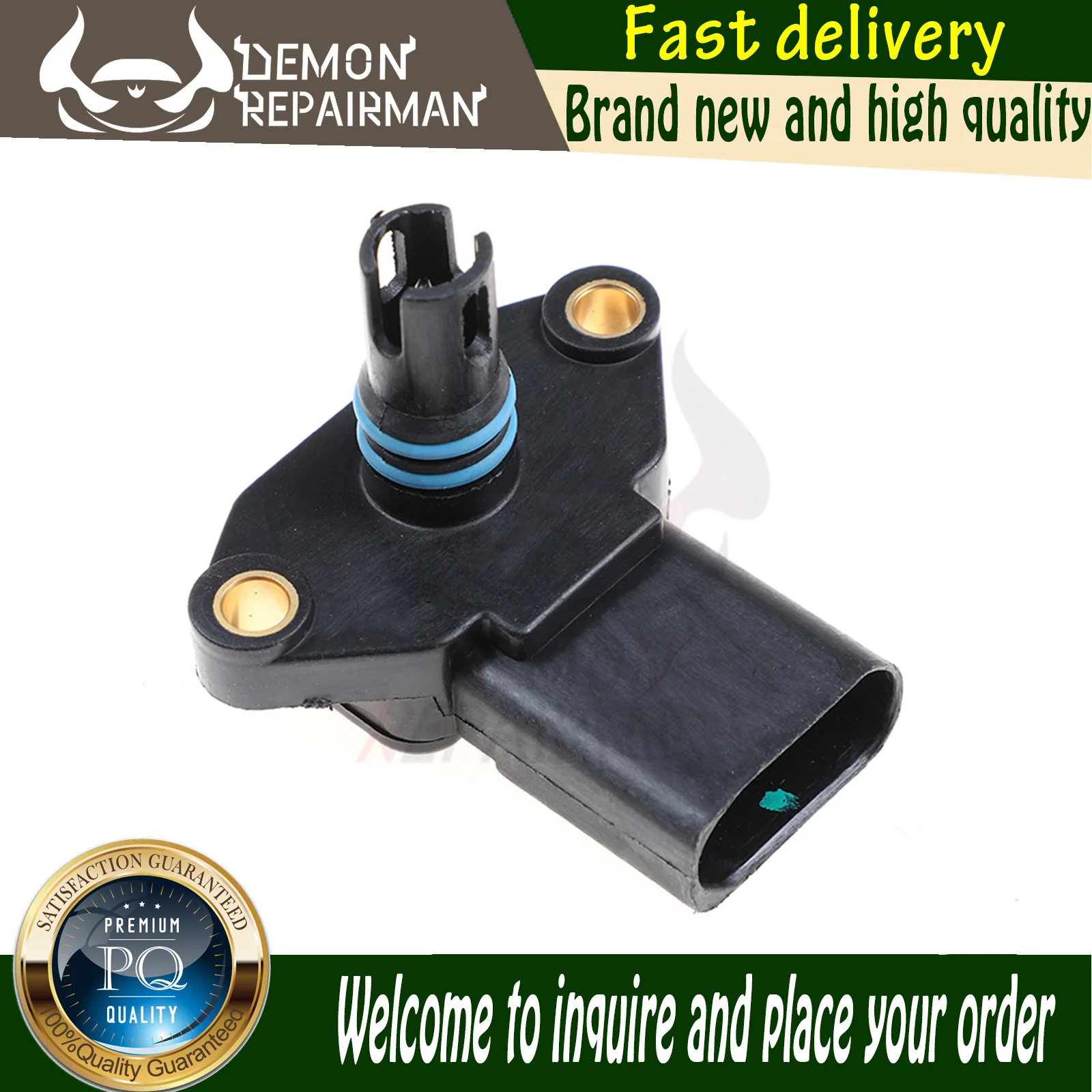 Sensor de Presión Absoluta del Colector de Admisión MAP Compatible con Vw Pointer 1.8L 2.0L AUDI A2 1.4L