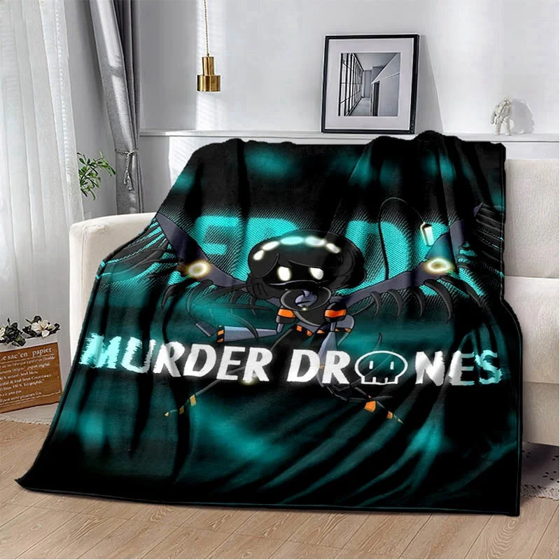 Murder-Drones Cartoon HD Printed blanket Flannel Warm blankets Soft and comfortable blanket bed linings cubre cama Birthday Gift