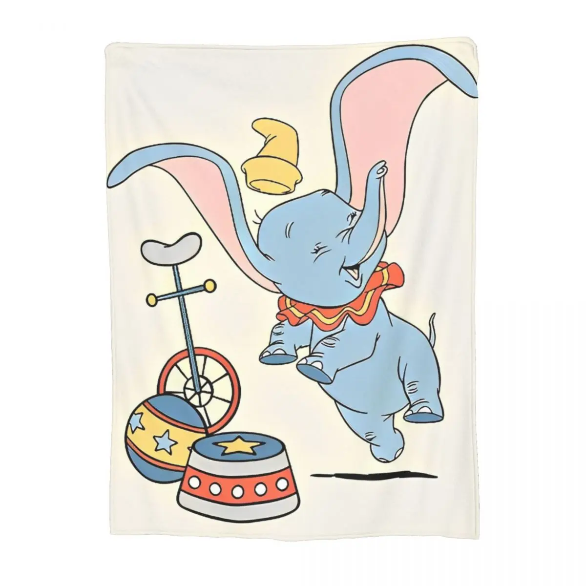 Cute Cartoon Dumbo Knitted Blanket Fantasy Drama Wool Throw Blankets Bedroom Sofa Personalised Lightweight Bedsprea