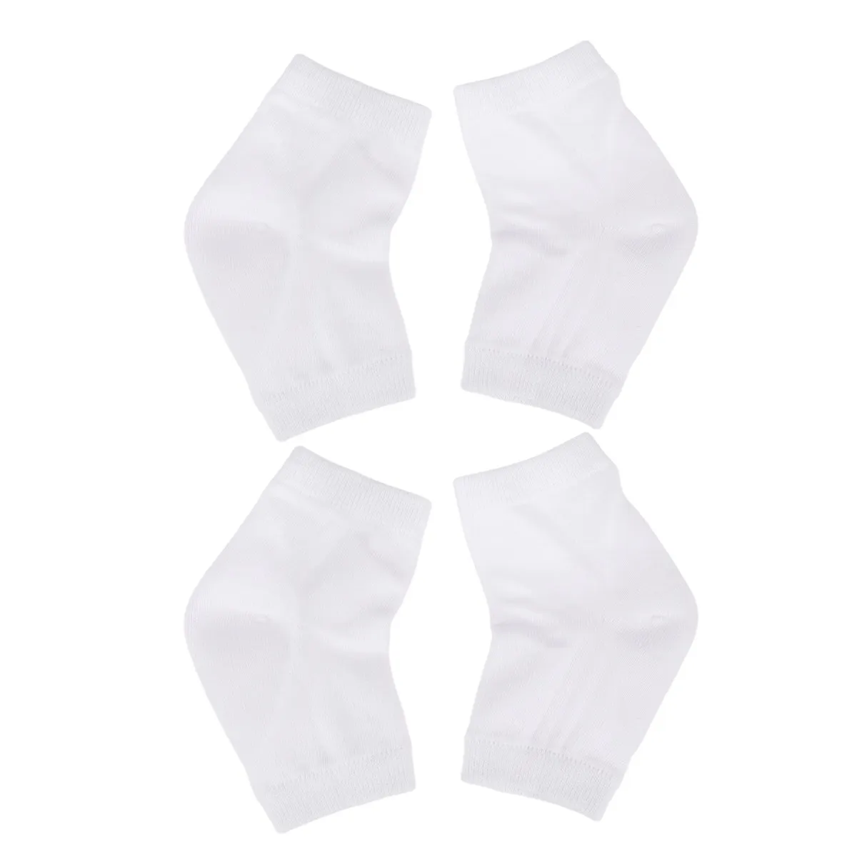 2Pairs Anti-Crack Gel Heel Socks Moisturizing Protector Comfortable Soft Breathable Night Wear Ankle Socks Foot Care view 5
