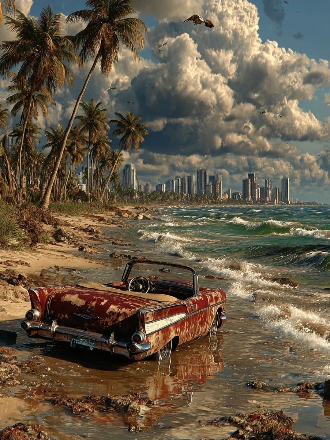 

Nice Car Gray Landscape 500/1000/1200/2000 PCS Jigsaw Puzzles Family Activity Games for Bedroom Gameroom Home Decor Gift