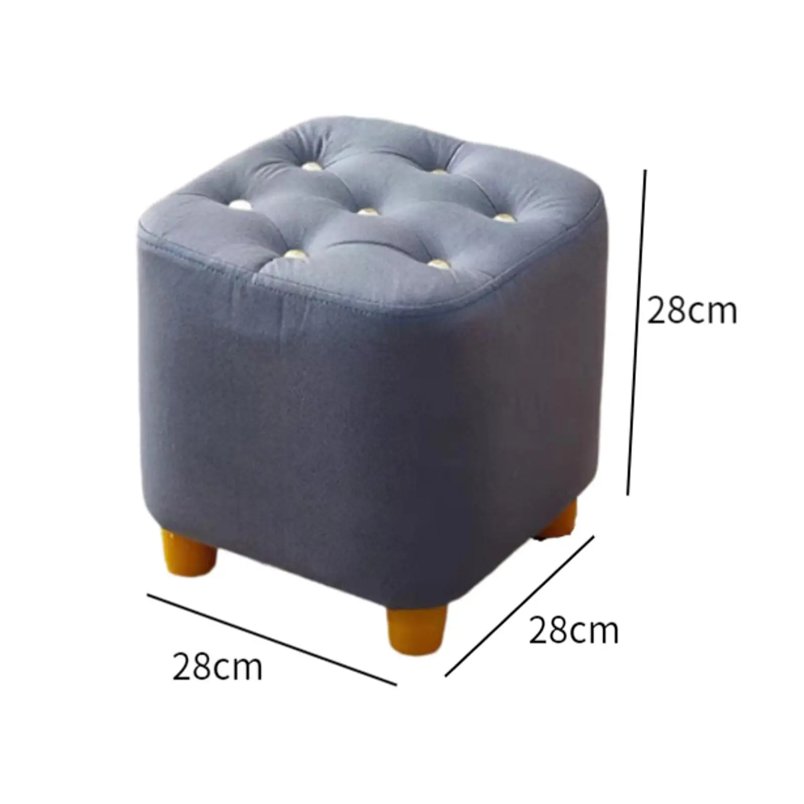 Pequeno macio antiderrapante Footstool, móveis resistentes, fezes estáveis para apartamento, sofá, sala de estar, entrada, entrada, estável