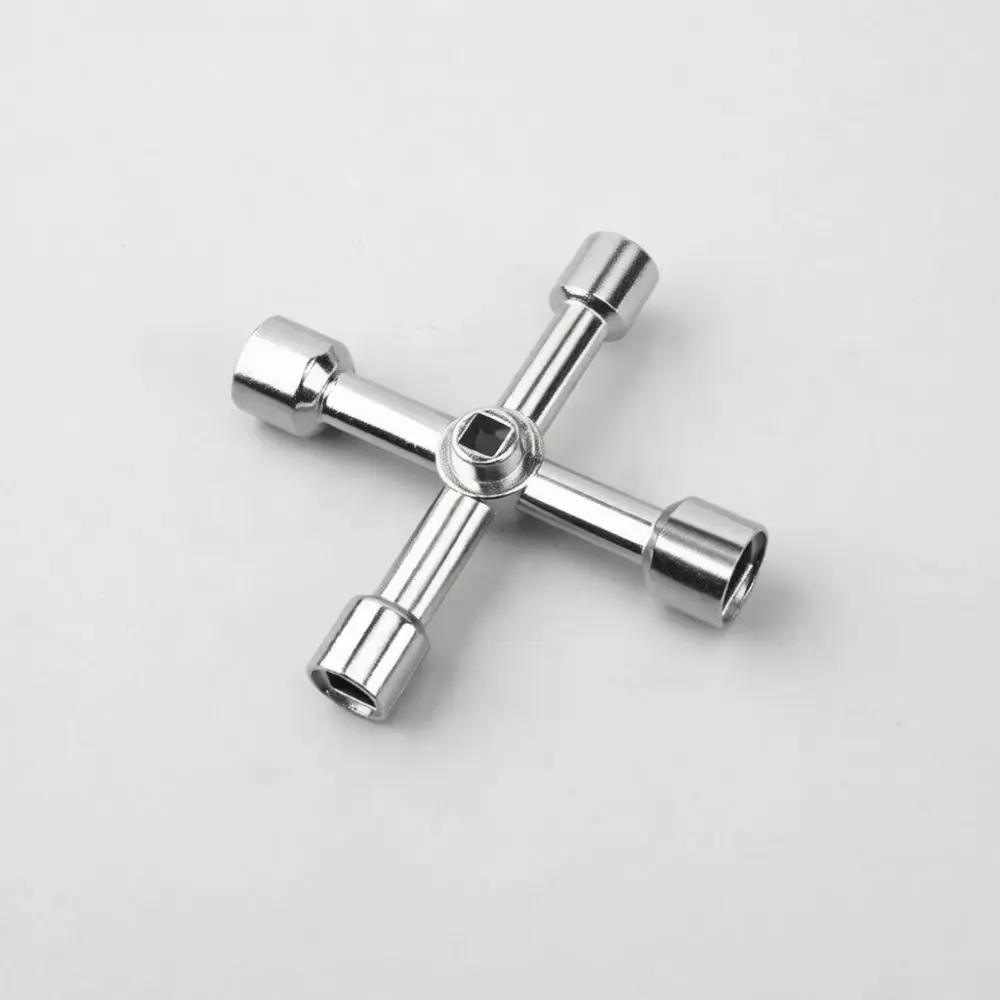 Durable Multifunction Utility Key For Elevator Industrial Cabinet Meter Box Water Faucet Repair Tool Square Triangle Cross