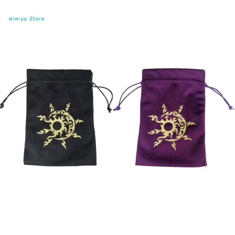 Mini Drawstring Bag Flannelette Jewelry Dices Board Game Cards Bag Wedding Gifts Packaging Tarot Storage Bag