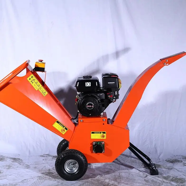 

Customized Portable Wood Chipper Petrol Engine Drive Lightweight Compact Design Garden Yard Branch Shredding