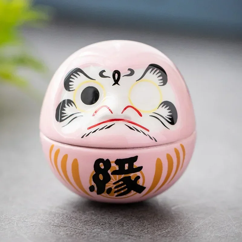 2026 Latest Models Japanese Ceramic Daruma Crafts Cartoon Lucky Cat Fortune Cat Ornament Home Decor Landscape Living Room Gifts