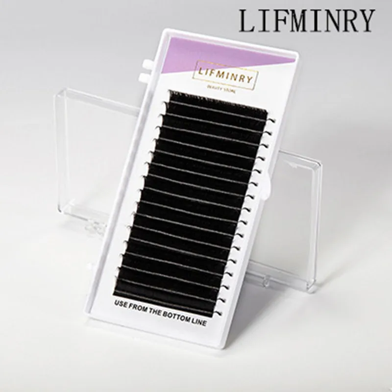 5cases quality eyelash extensions tray fake mink single eyelash size single eyelash soft natural eyelash