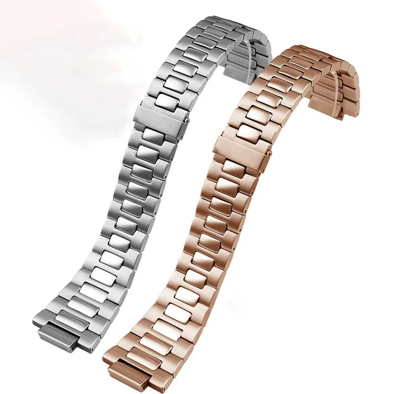 Watch Strap 316L Stainless Steel Watchband 25mm Watch Strap With Butterfly Buckle for Nautilus Modification Repair Watch Band