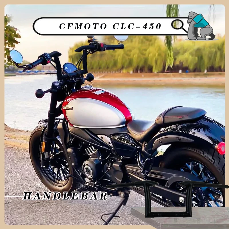 

Motorcycle 22mm thick handle Ngau Tau Kok model handlebars 82cm Lenght compatible For CFLMOTO CLC450 manubrios para motos