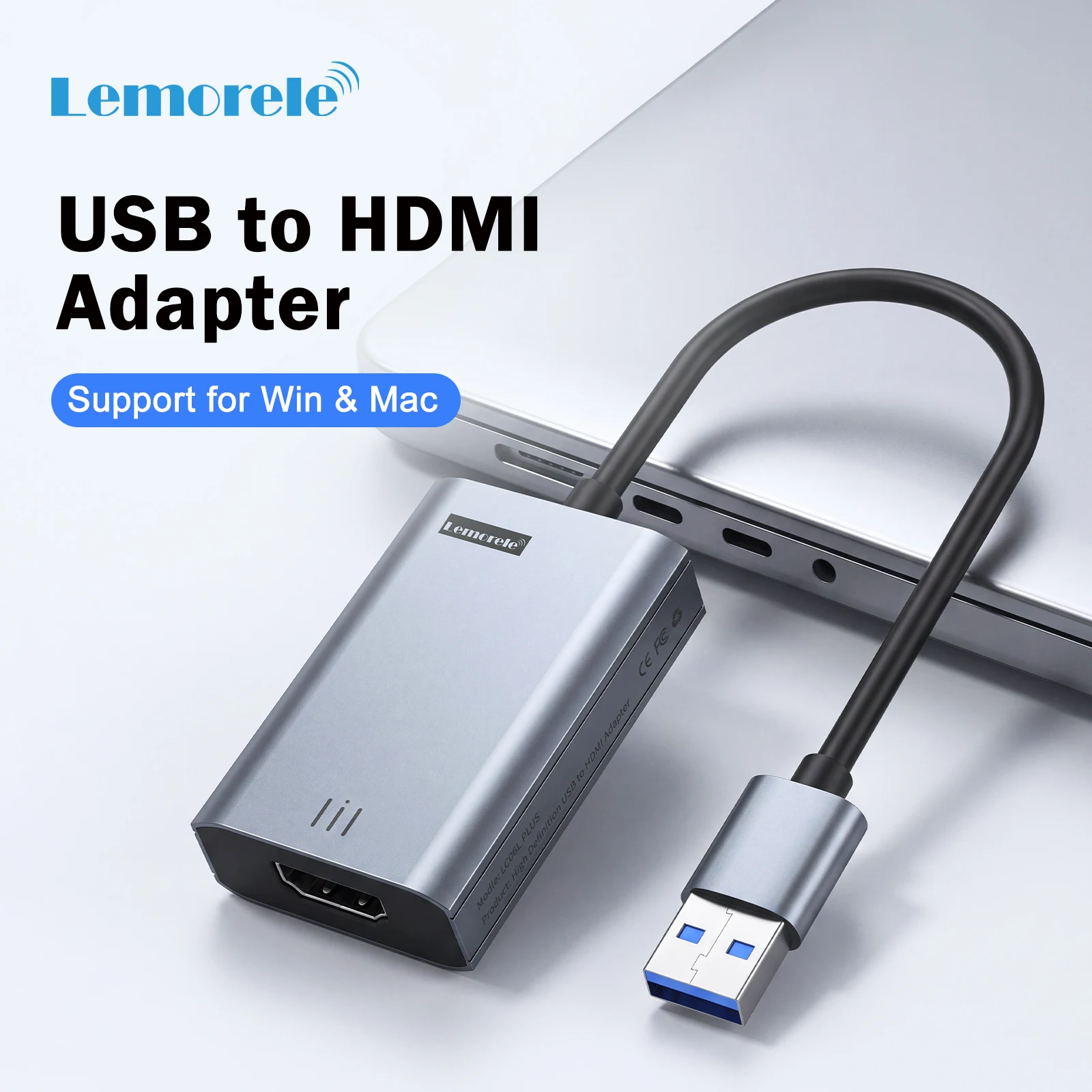 Laptop Accessories Usb - อะแดปเตอร์ Lemorele USB A to HDMI
