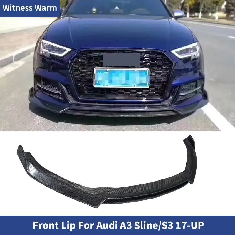 Pare-Chocs Avant en Fibre de Carbone, pour Audi A3 Sline et A3 S3 à Partir de 2017