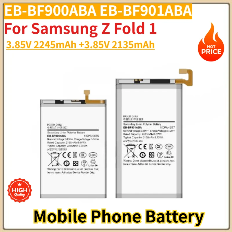 High Quality EB-BF900ABA EB-BF901ABA Mobile Phone Battery for Samsung Z Fold 1 Brand New Replacement Battery