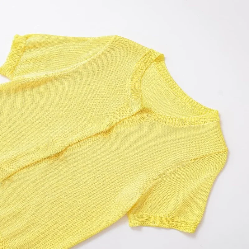 صيف 2025 وصول جديد جاكيت نسائي متماسك بتصميم متعدد الاستخدامات مزين بعقدة فراشة من اللؤلؤ الصناعي 473005 ستايل مريح بأكمام ق... #4