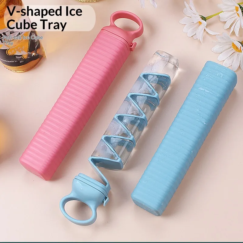 Plastic Ice Cube Household Ice Maker Portable Homemade Quick Frozen Ice Box Pull Ice Cube Kitchen Ice Cube Mold ice mold ice cube mold
