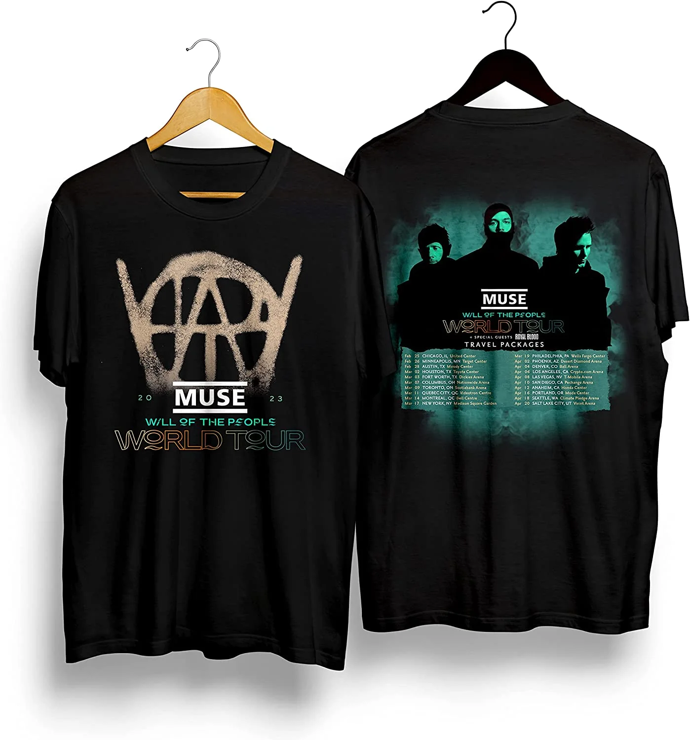 The Muse World Tour 2023 Tour Will Of The People, футболка унисекс, подарок, веер, все размеры