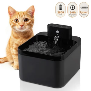 نافورة مياه أوتوماتيكية للقطط ، 2.2 لتر ، تعمل بالبطارية ، أليفة ، مستشعر حركة ، موزع مياه للكلاب ، ملحقات القطط أفضل 10 مبيعات شارب قطط للبطارية - رقم 9