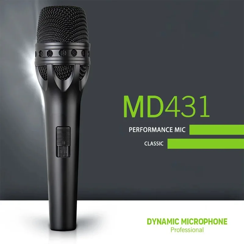 【2026】High-quality Professional Dynamic Microphone Wired Metal Handheld Stage Performance