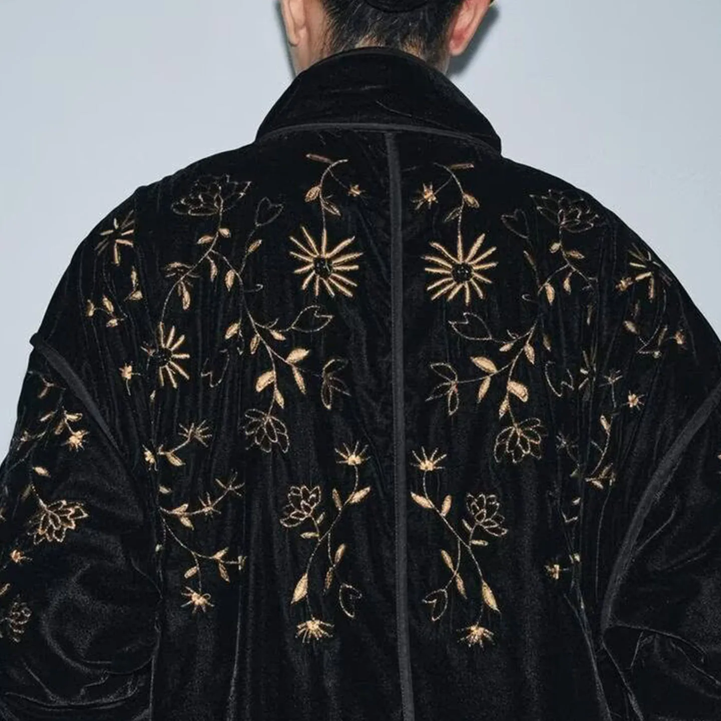 Z Donna Faionable Lungo Sve Cerniera Ricamato Jaet Capispalla Versatile 2025 Nuovo arrivo Stand Fit Cappotto ort