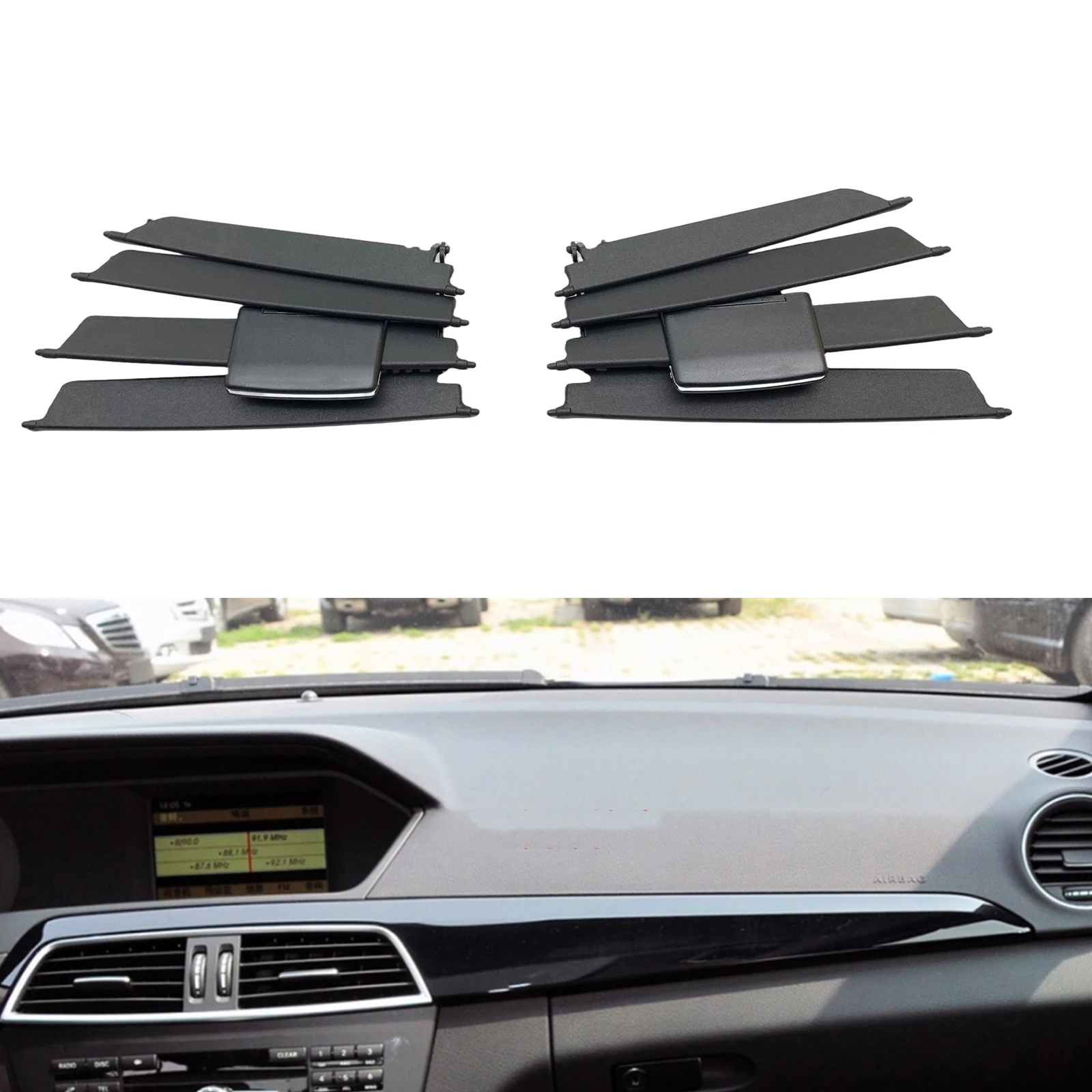 

Комплект для ремонта центральной приборной панели салона, кондиционера, вентиляционного отверстия для Mercedes Benz C Class W204 2011-2014