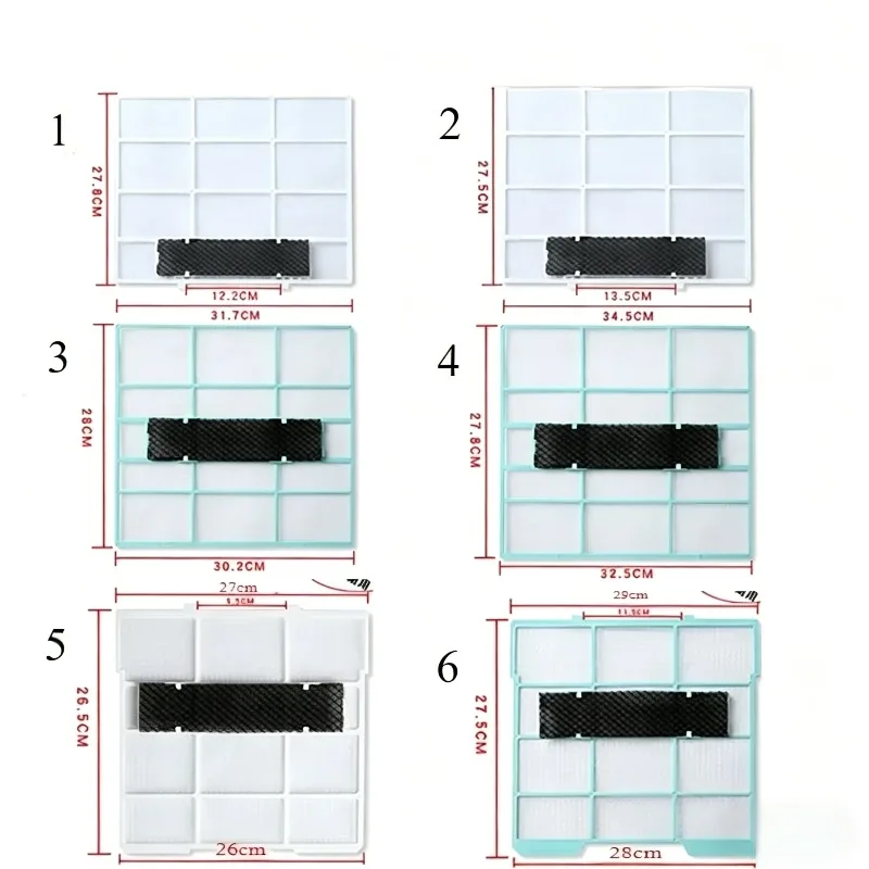 For 1pcs for Midea Air Conditioner Hanging Filter Indoor Unit Universal 1 Horse 1.5 Dust Filter Accessories
