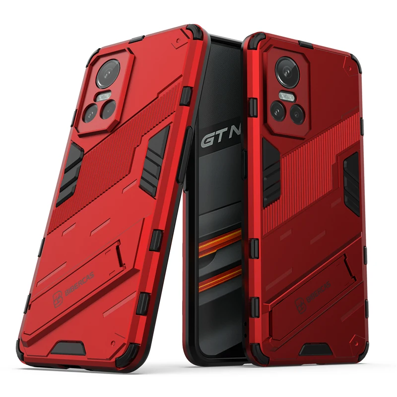 For Realme GT Neo 3 Case Cover for Realme GT Neo 3 Shockproof Bumper Holder Kickstand Armor Back Phone Case for Realme GT 2 5G