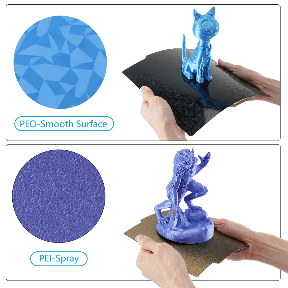 Build Plate For Bambu Lab X1 p1p Smooth PEO PET Texture PEI 257x257mm Spring Steel Sheet