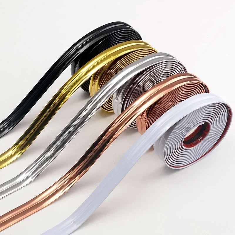 5M Anti-collision Buffer Tape Decorative Adhesive Tape PVC Home Appliance Self-adhesive Decorative Strips Corner Protector Foam