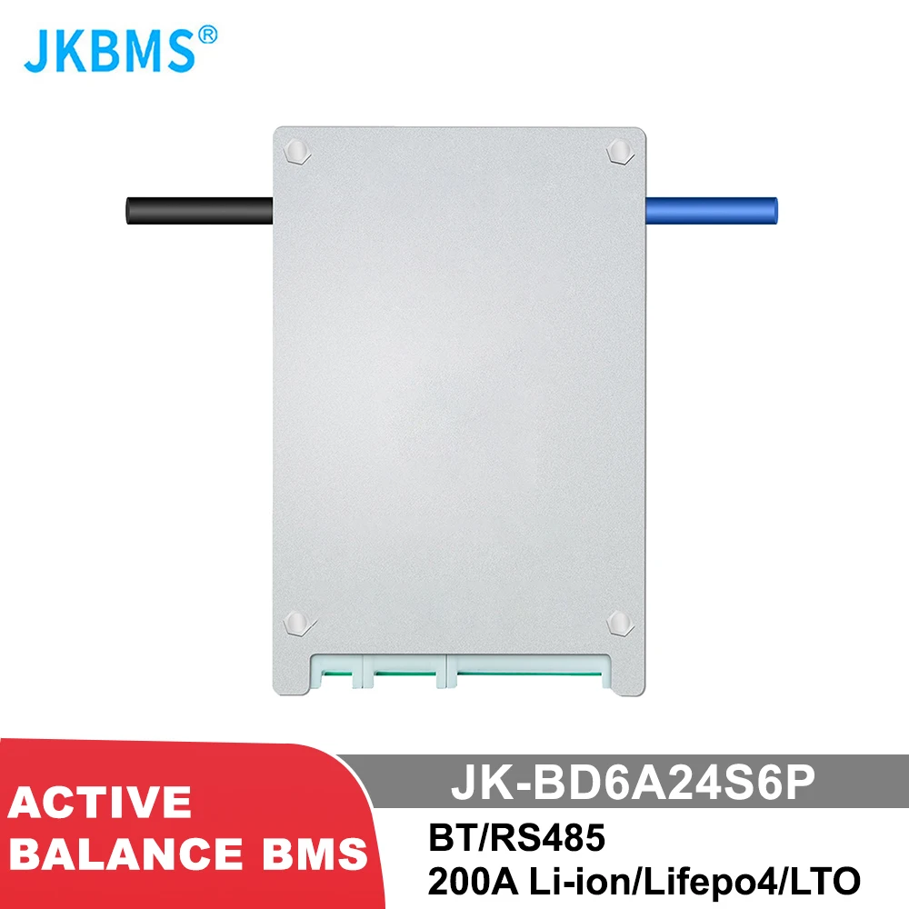 JKBMS Smart BMS 0.6A Active Balance BD6A24S6P 60A 8S 9S 10S 11S 12S 13S 14S 15S 16S 17S 20S 24S Li-Ion LTO 18650 Battery Lifepo4