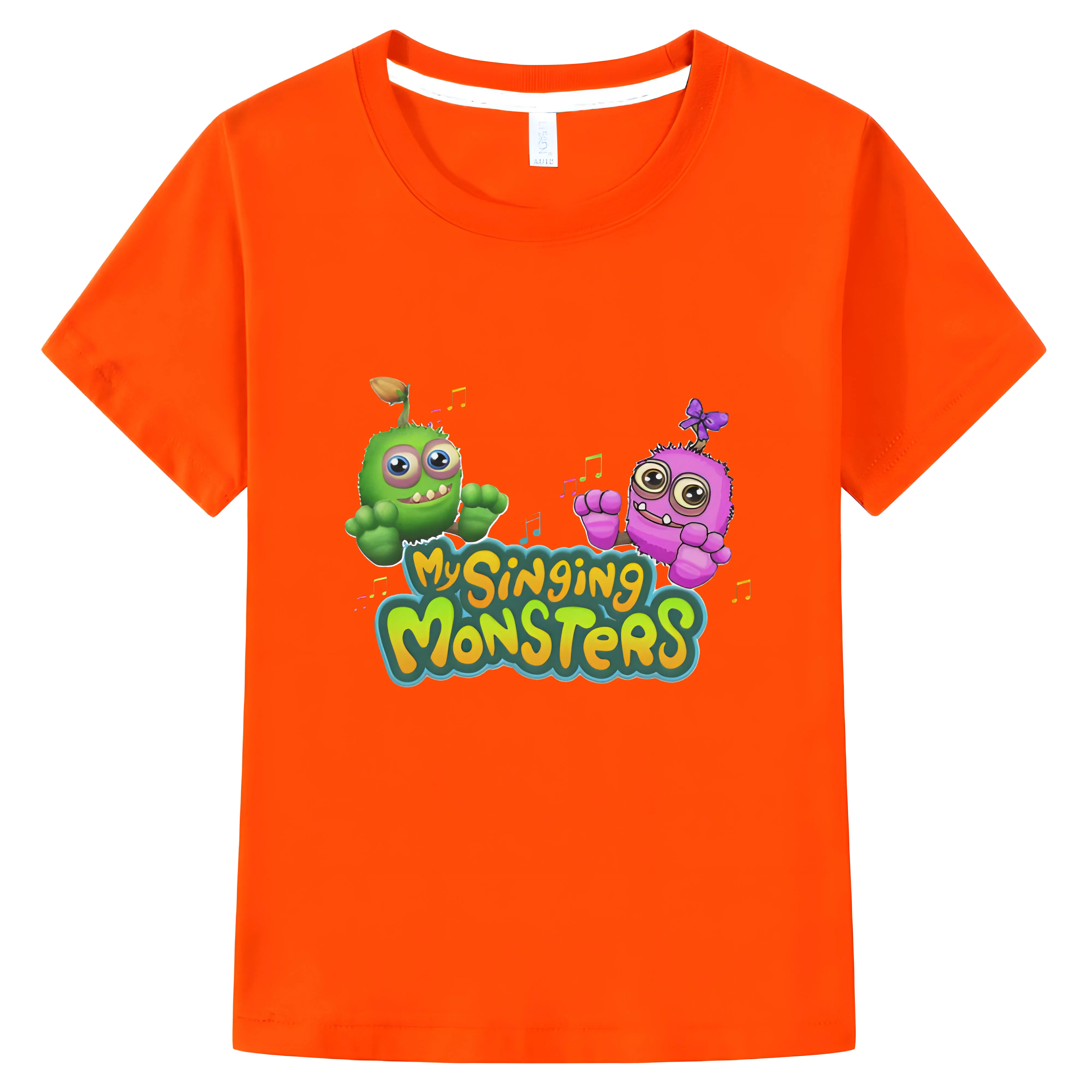 

My Singing Monsters Children Graphic T Shirts Cartoon Tees Short Sleeve Round Collar T-Shirts 100%Cotton boys girls clothes