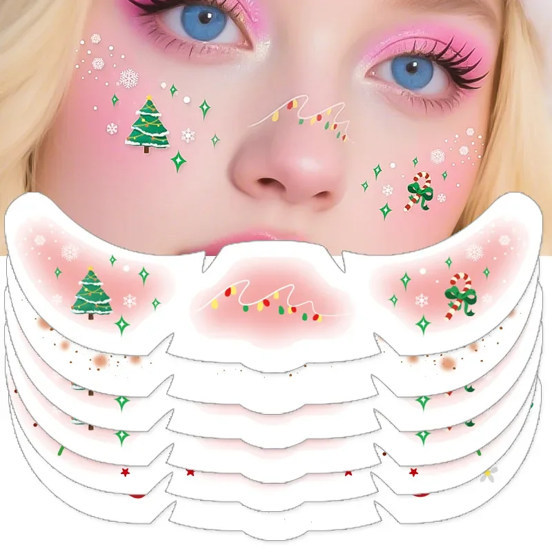 

Christmas in Europe and America Hot Stamping Freckles Makeup Radiation Fake Freckles Temporary Tattoo Stickers Face Makeup