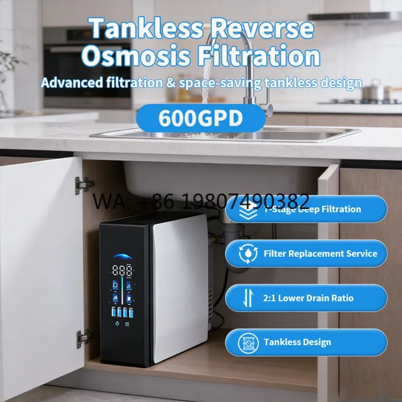 600GPD RO Filtration System, Electric Plastic Build, Commercial Filter, Factory OEM Hotel Application