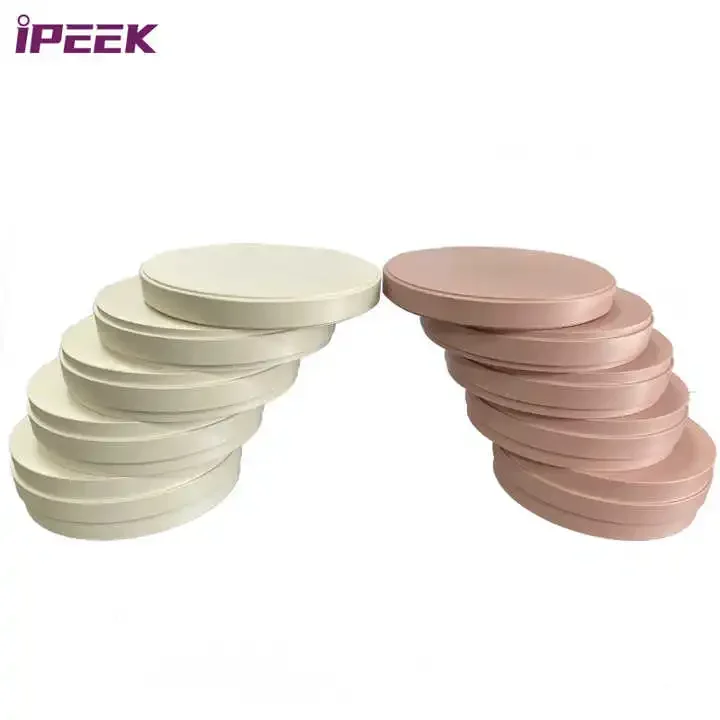 iPEEK 100% 98mm x 30mm Compatible Cad Cam Zirconia Block PEEK Detal Disc for Detal Lab Fixed and Removable Dentures