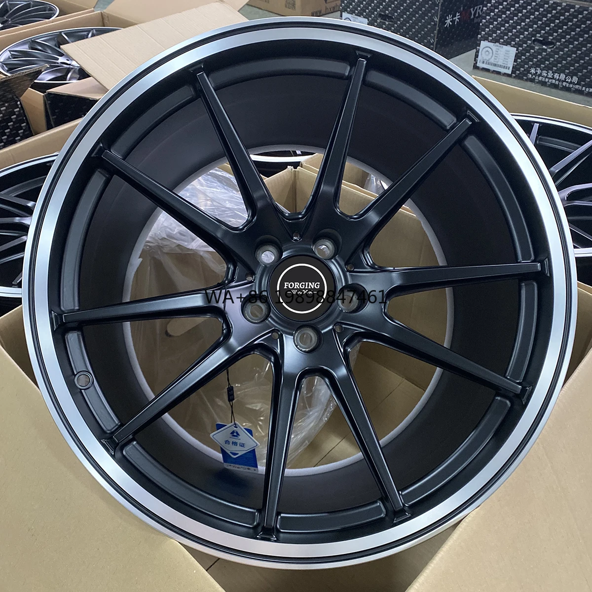 

Custom One-Piece Forged Wheel Hub High Performance 17-24 Inch Matte Black Car Wheels Made From Aluminium Alloy 40mm ET 25mm PCD