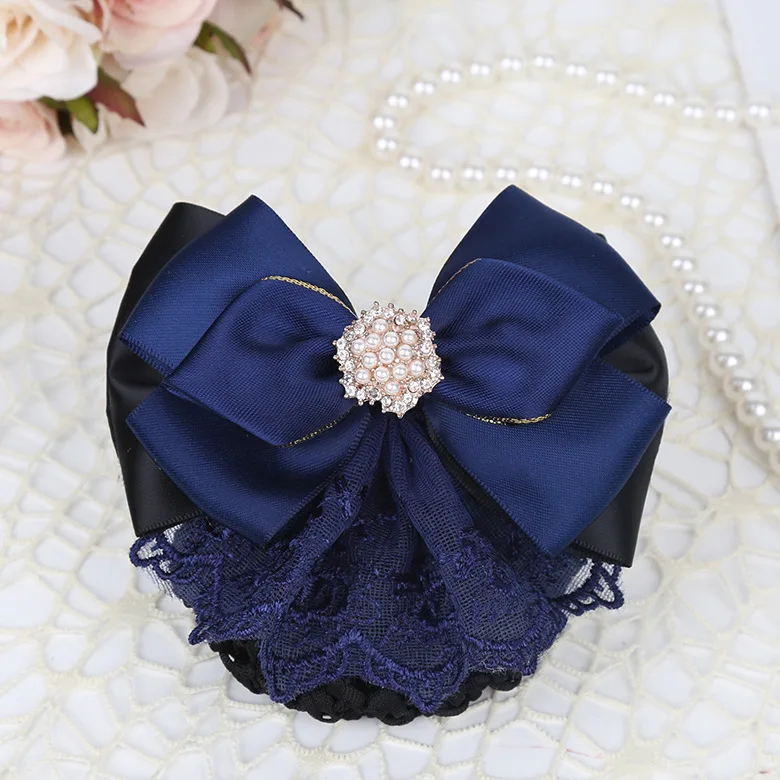 Professional Headdress Hair Accessories for Women, Handmade Nurse Hair Net, Flight Attendant, Bank,hotel,office Hair Accessories