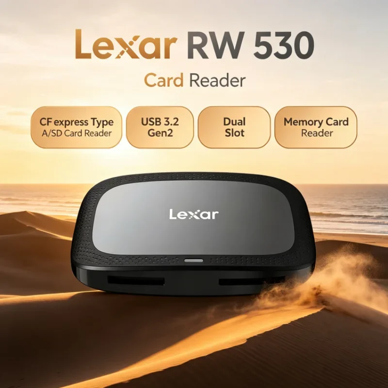 Lexar CFexpress Type A / SD Memory Card Reader CFA Max 900MB/s RW530 Dual Slot SD Card Reader USB 3.2 Gen2