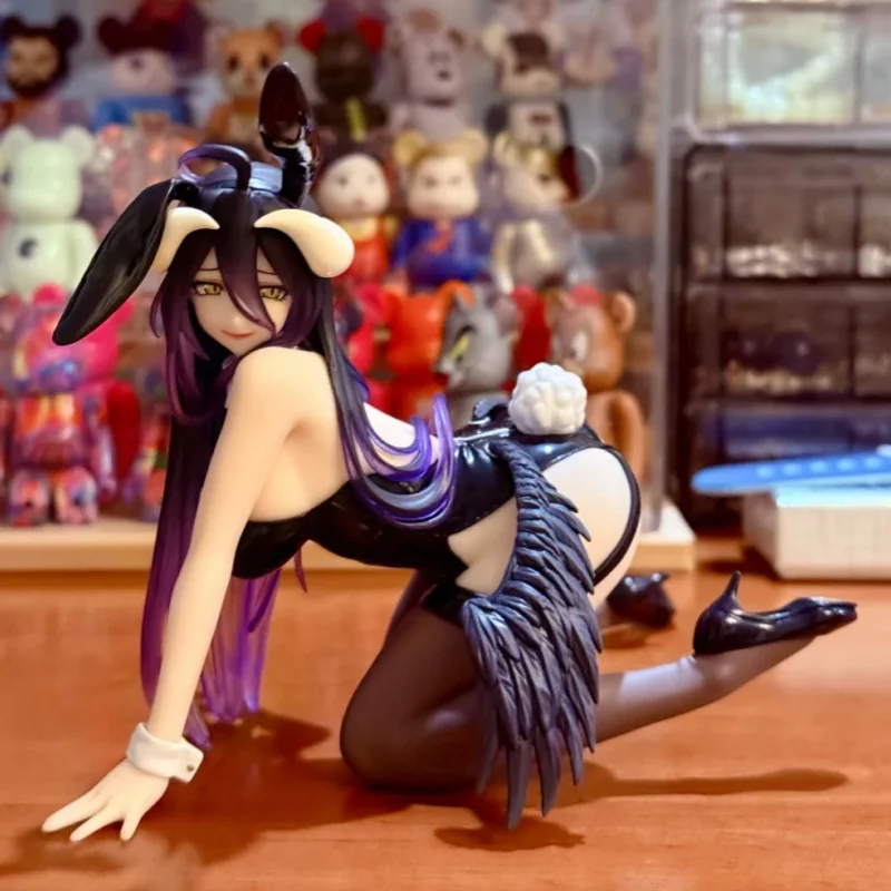 

New Arrival Original 13cm Taito Desktop Cute Overlord Albedo Anime Action Figure Models Waifu Beauty Girl Desktop Gifts For Fans