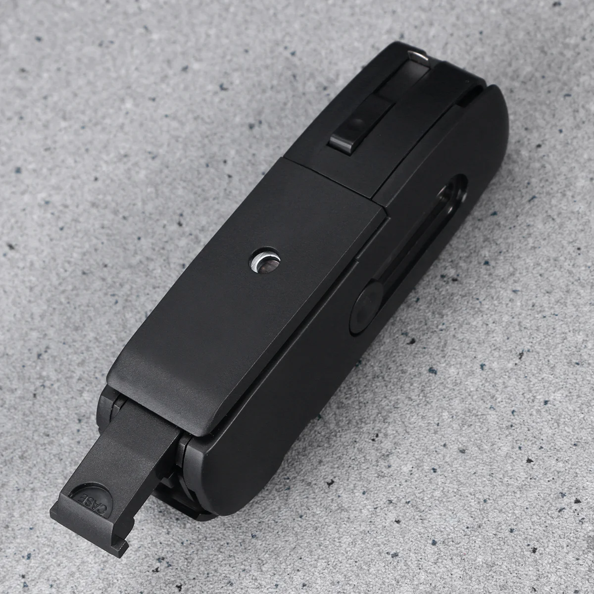 Multifunctional Stationery Tool Set Black Includes Scissor Flexible Rule Pencil Sharpener Stapler Cutter Screwdriver