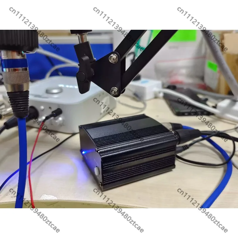 48V Phantom Power Supply for Condenser Microphone, Professional Polarization Power Adapter Compatible with Large Diaphragm Mic