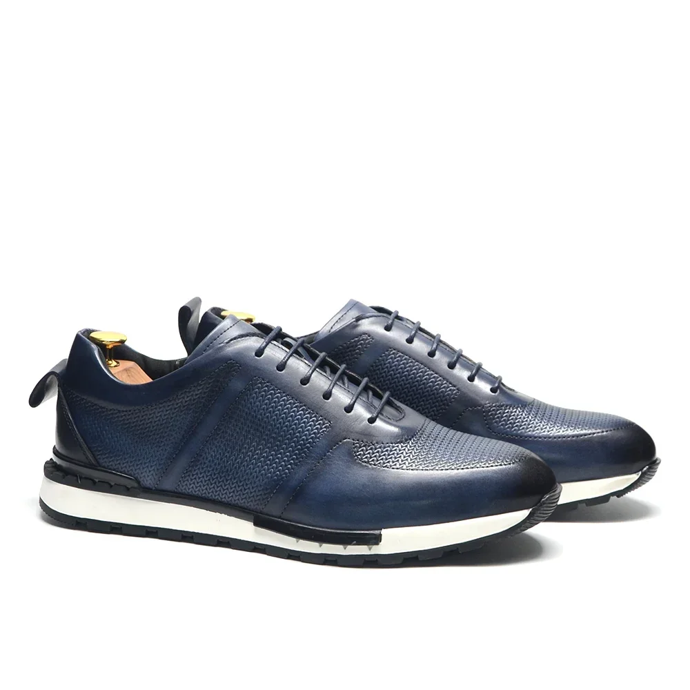 Geox Four Different Colors Classic Whole Genuine Leather Casual Shoes Men