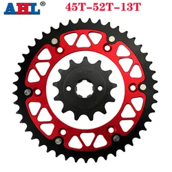 AHL 520 Motorcycle 45T~52T Front & Rear Sprocket For HONDA CRF230 Easy Enduro Trail CRF150F 2003-2012 CRF230F 2004-2012 CRF 230