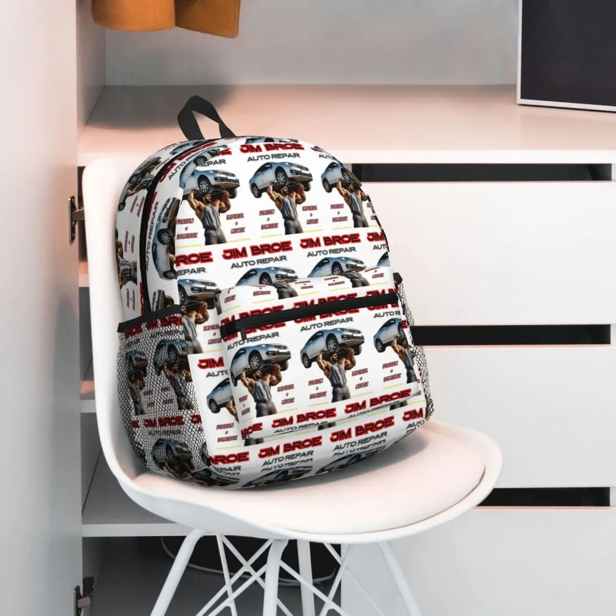 Jim Broe #2 Student Backpack School Bag Hiking Travel Daypack for Boys Girls Fashion Bookbag Shoulder Bags view 3
