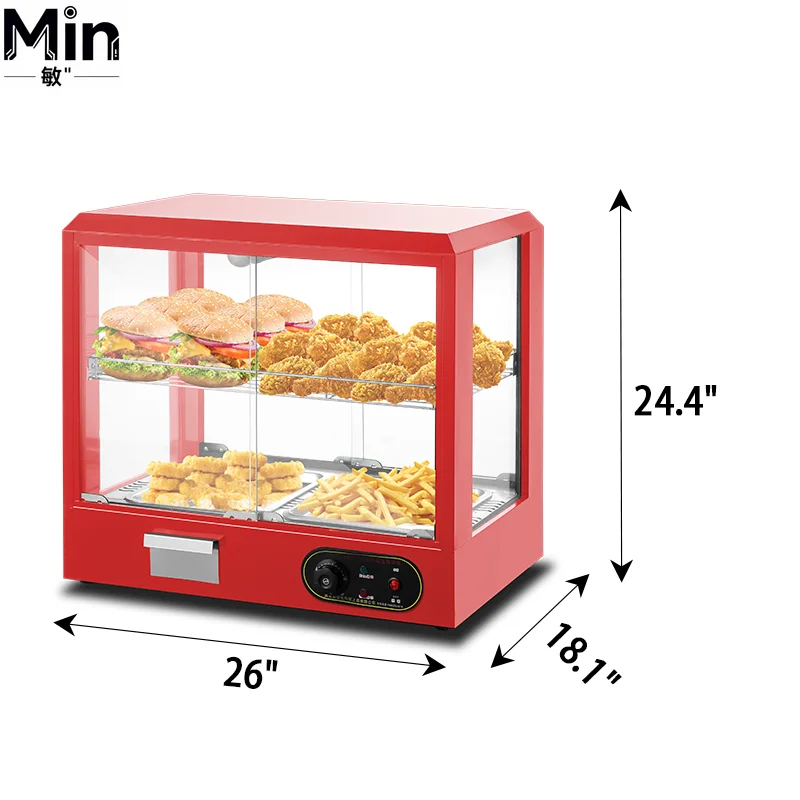 Large Size Commercial Hot Food Warmer Display Cabinet Biomass Dryer Hotel Restaurant Food Warming Storage Display Machine
