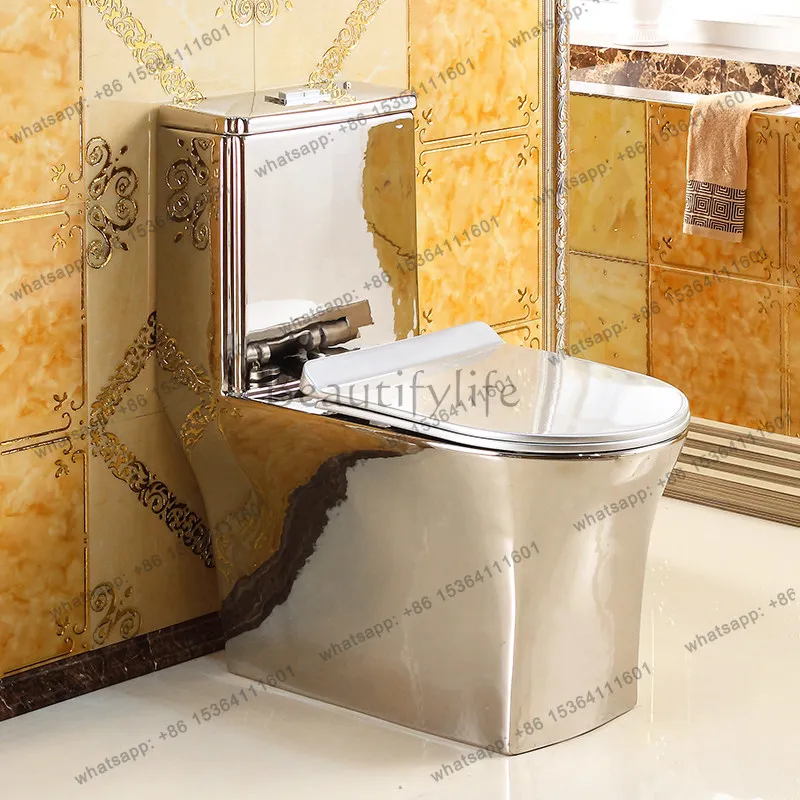 D30 Nordic silver toilet flush siphon water-saving color deodorant toilet