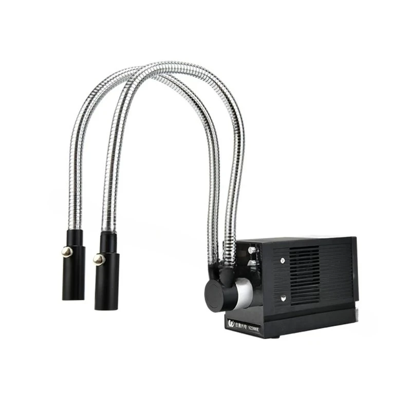 15W Industrial LED Cold Light Source, 24V DC Brightness Adjustable Machine Vision Light with RS232 Control
