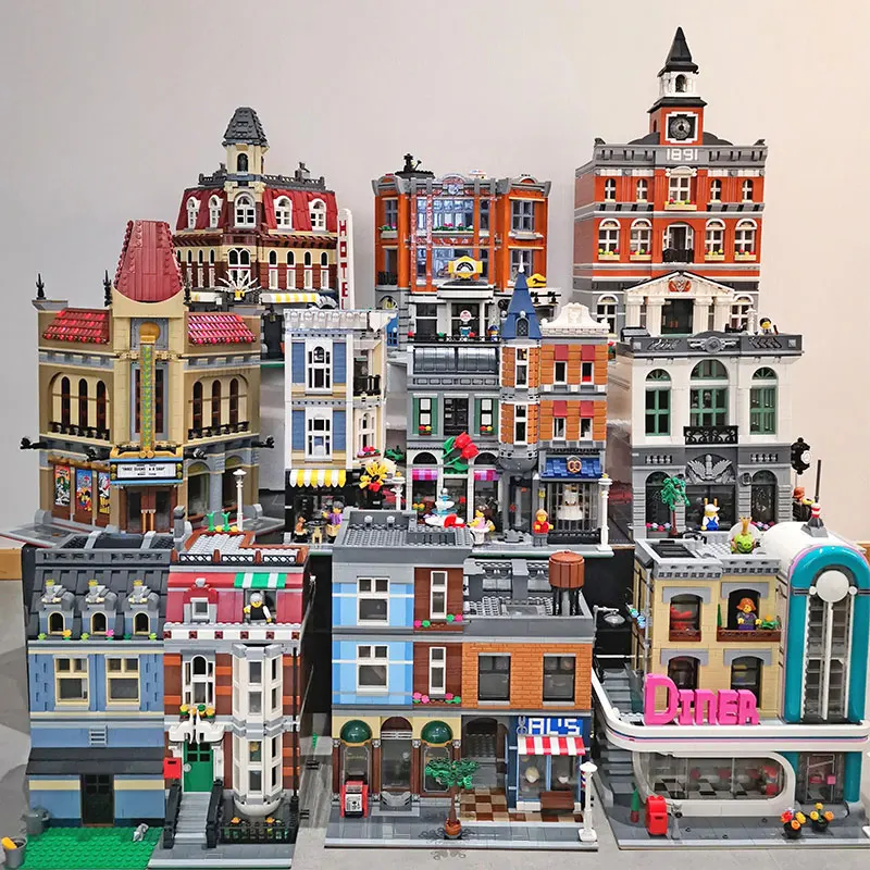 

2025 New City StreetView Building Blocks 10251 10190 10185 10255 10218 10243 10246 10264 10182 10224 10197 10211 10232 Kids Gift