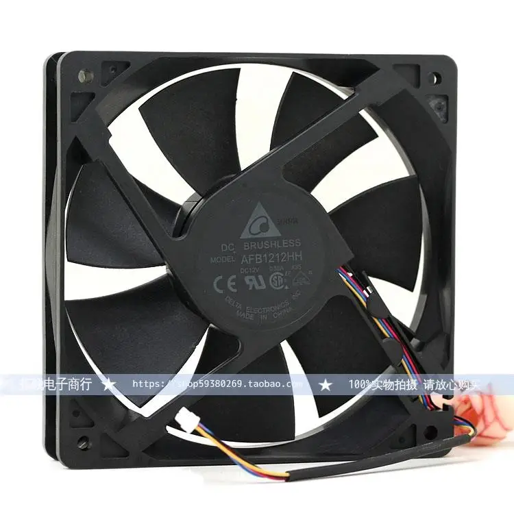 Delta Delta Afb1212hh 12v 0.50a 12025 4-Wire PWM Windy Chassis Cooling Fan