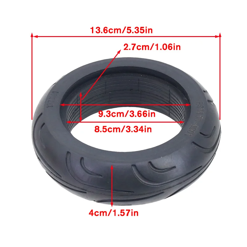 High quality For Small electric pallet truck Small medium-sized solid tiress 137x41 Solid Tire With curved mouth accessory