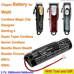 2600mAh/3400mAh Battery for WAHL Cordless Magic Clip, Designer, Sterling 4, Super Taper Cordless, Senior Cordless